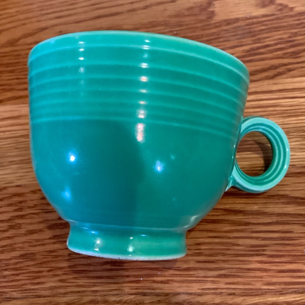 Fiesta Ring Cup Green Original Color Art Deco Vintage